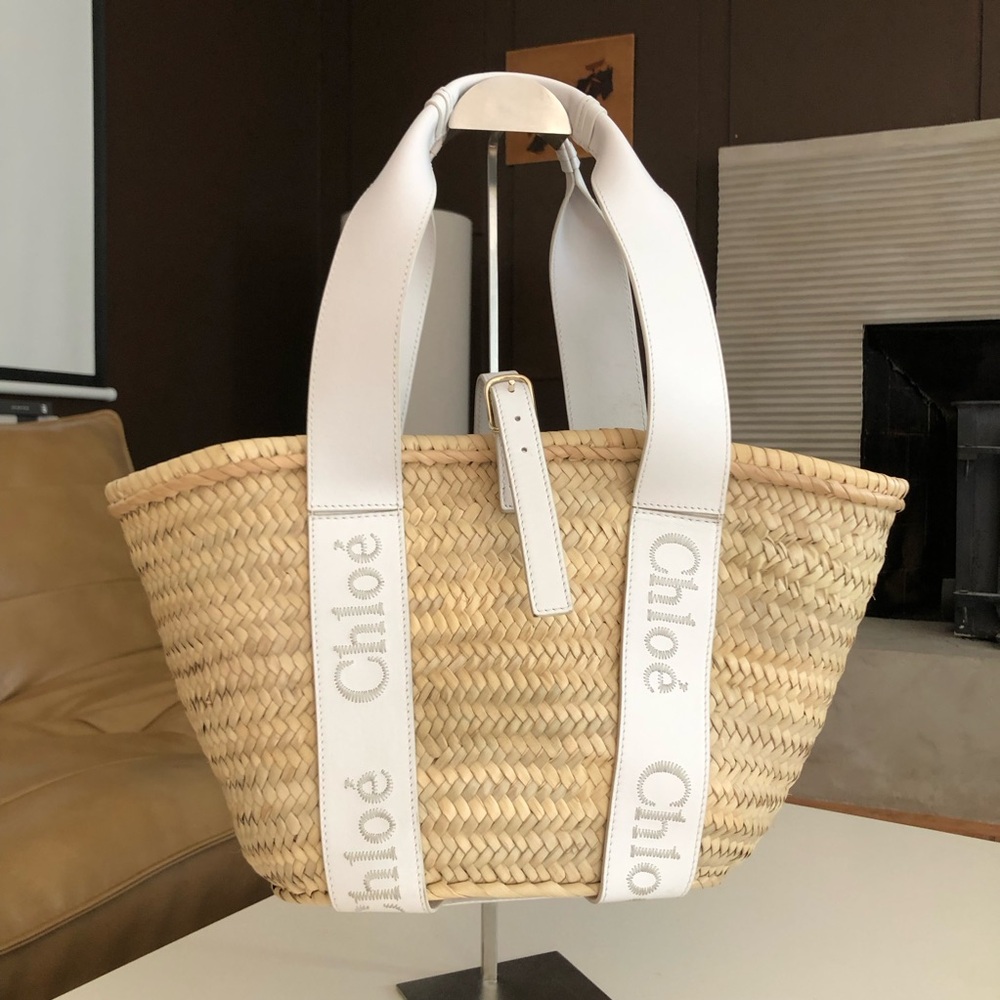 CHLOE Sense wicker medium Tote Bag